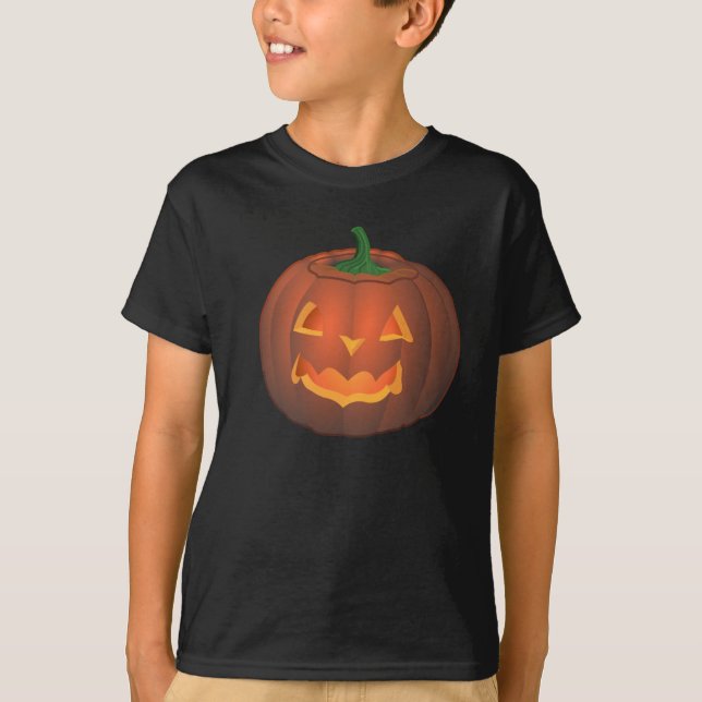 Toddler Halloween Camisetas de Abóbora do Criança (Frente)