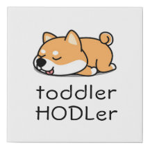 Toddler HODLer Dogecoin Crypto Bebê Fofo Shiba Inu