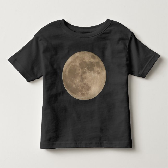 Toddler Moon Camisa Cheia Camiseta Lua Bebê Lua To (Frente)