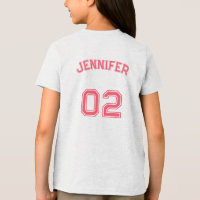 Toddler Teen Girl Name Jersey Number Girls Sports