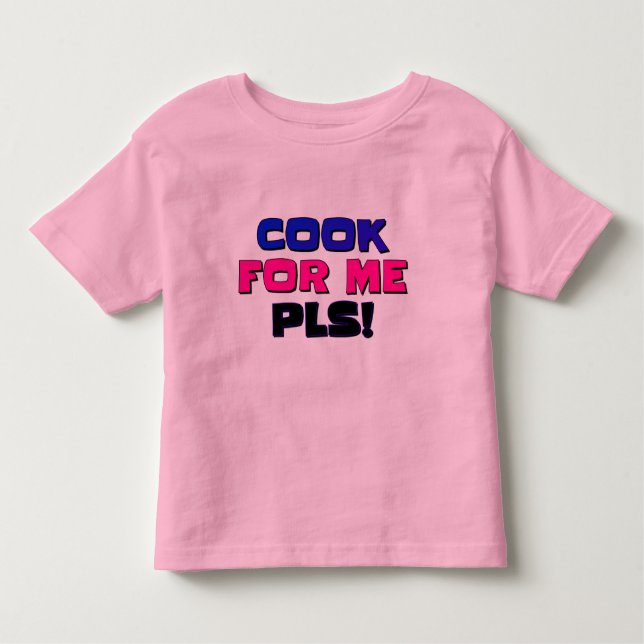Toddler Tops & T-Shirts Cozinham Para Mim Pls (Frente)