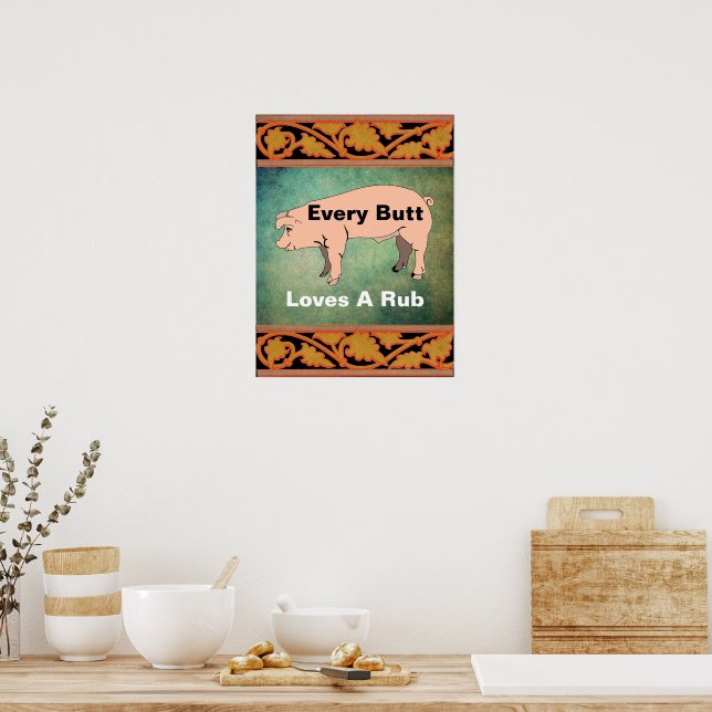 Todo Bumbum Adora Um Poster De Rub (Cozinha)