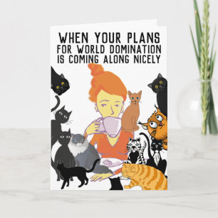 TODO CARTÃO DE DOMINAÇÃO DO MUNDO GATO DA OCASIÃO