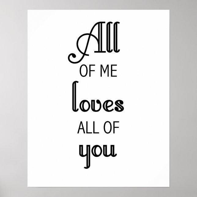 Todo mundo ama todos vocês impressão ou poster (Frente)