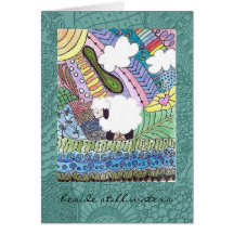 Todo o cartão da ocasião com carneiros