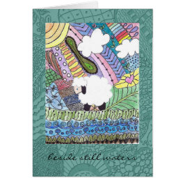 Todo o cartão da ocasião com carneiros