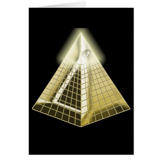Todo o cartão de vista da pirâmide do olho (Frente)