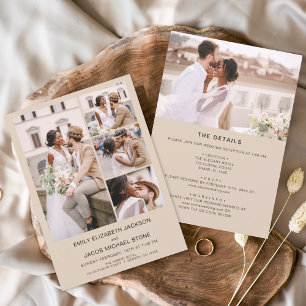 Todos Em Um Casamento De Foto Minimalista Terracot