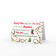 Todos, ninguém, nenhum cartão de Natal