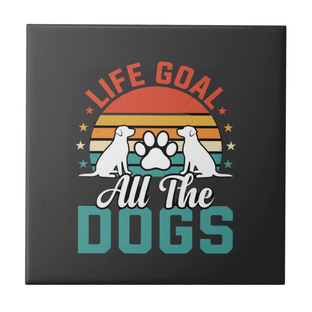 Todos Os Cães Amante De Cães Retrô (Frente)