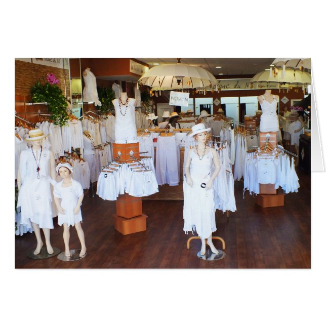 Todos os cartões de moda brancos (Frente Horizontal)