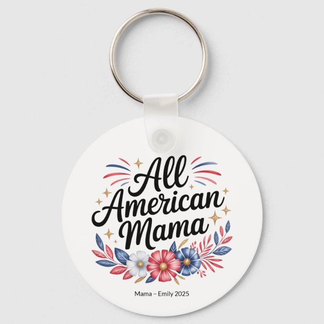 Todos os chaveiros da Mãe Americana (Frente)