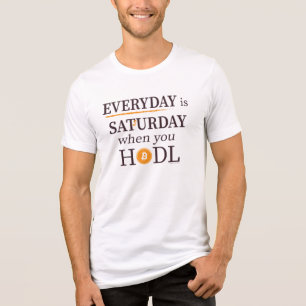 Todos os dias é Satsurday - Camisa-T Bitmoney