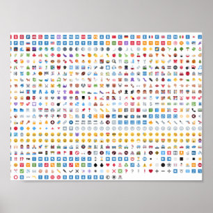 Todos os emojis do Twitter nesta poster