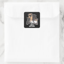 Todos os Pawts Bem-vindos aos adesivos redondos cl