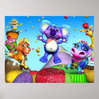 Todos Os Pequenos Poster De Raindrops 24x18