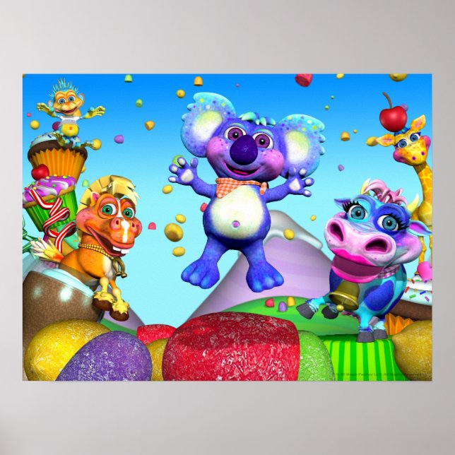 Todos Os Pequenos Poster De Raindrops 24x18 (Frente)