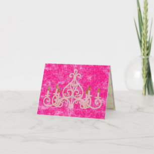 Todos os Pink Chandelier ~ Card / Convites