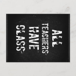 Todos os professores têm classe Cartão postal