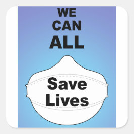 Todos podemos salvar vidas vinil adesivo