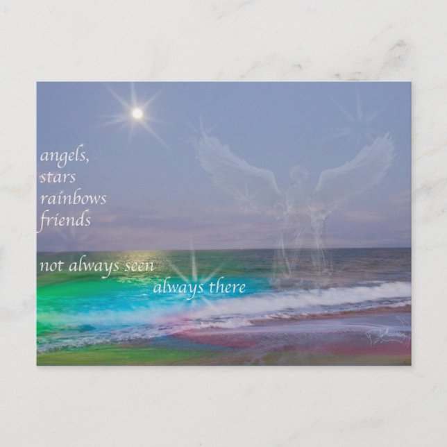Todos precisam de amigos e anjos, cartão postal (Frente)