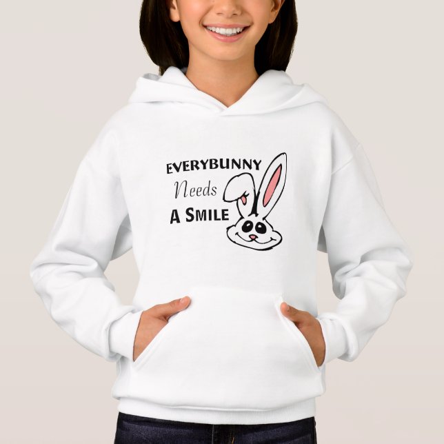 Todos Precisam De Um Sorriso De Garotas Hoodie (Frente)