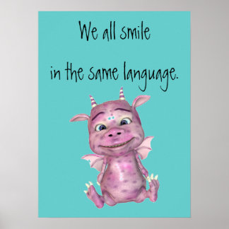 Todos sorrimos na mesma língua poster