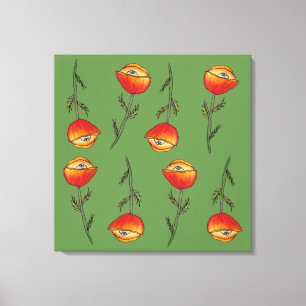 Todos vendo Impressão de Arte Flor Poppy