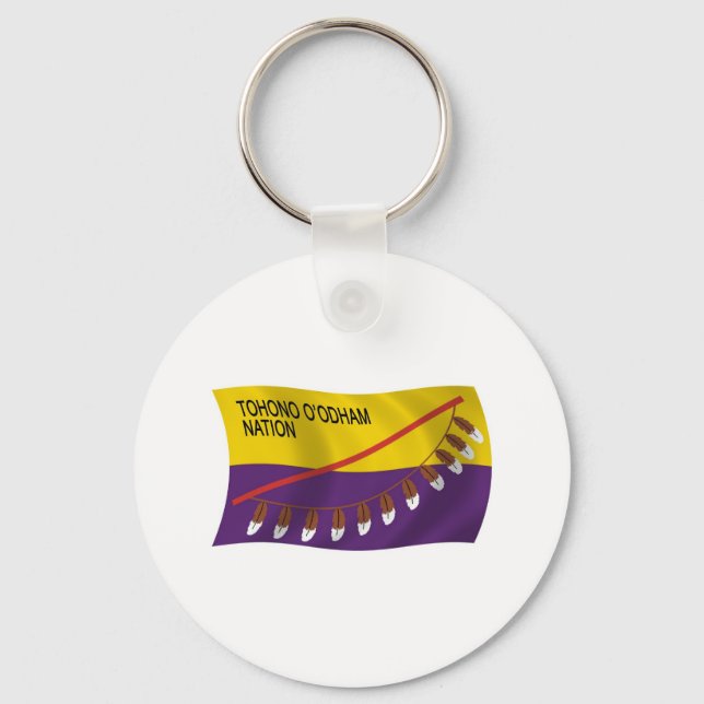 Tohono O'odham Nation Flag Chaveiro (Frente)