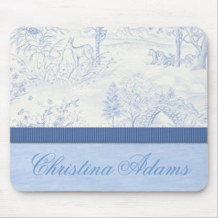 Toile azul personalizado Mousepad