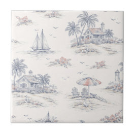 Toile de Jouy Azul Costeira
