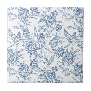 Toile de Jouy Azul Francês