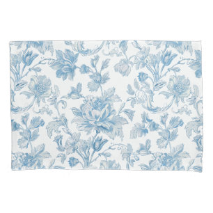 Toile-de-jouy Chinoiseries Padrão Floral Azul