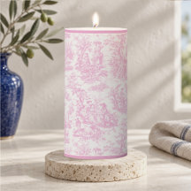 Tóile de jouy, cor-de-rosa, para bebês,