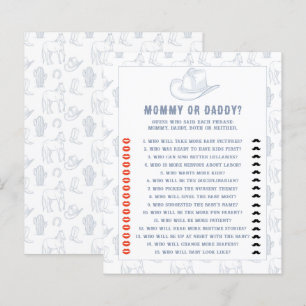 toile de jouy cowboy - mamãe ou chá de fraldas pai