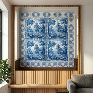 Toile De Jouy Francesa Pastoral Vintage Campo Folk