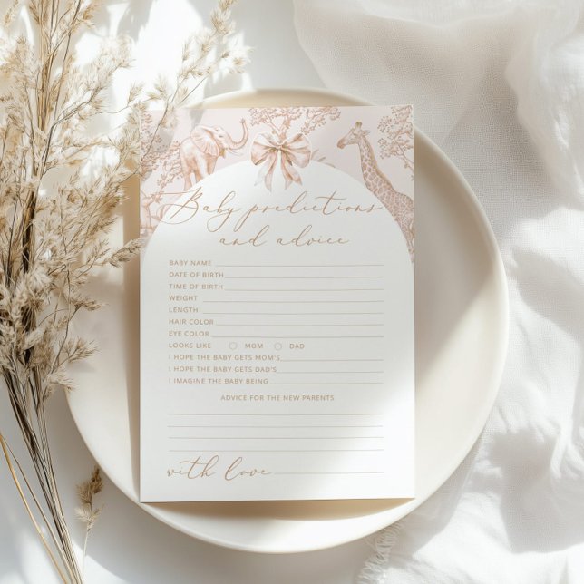 Toile de Jouy Jungle Predictions and advice card (Criador carregado)