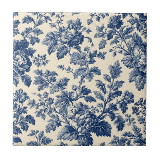Toile De Jouy Pastoral Countryside Floral Motifs  