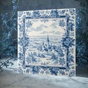 Toile De Jouy Rústica Francesa Têxtil Floral Vinta