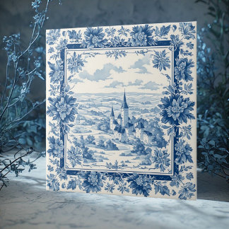 Toile De Jouy Rústica Francesa Têxtil Floral Vinta