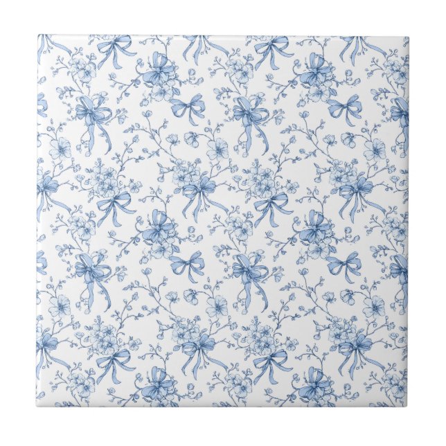 Toile Francesa Floral Azul (Frente)