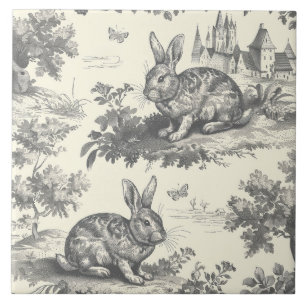 Toile Rabbit Vintage Woodland