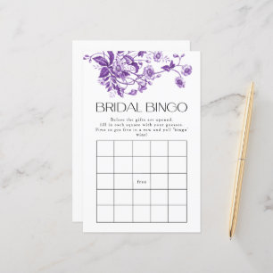 Toile Roxo Floral Bridal Jogo