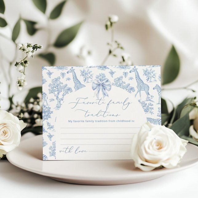 Toile Safari - Cartão de Tradição Familiar Favorit (Criador carregado)