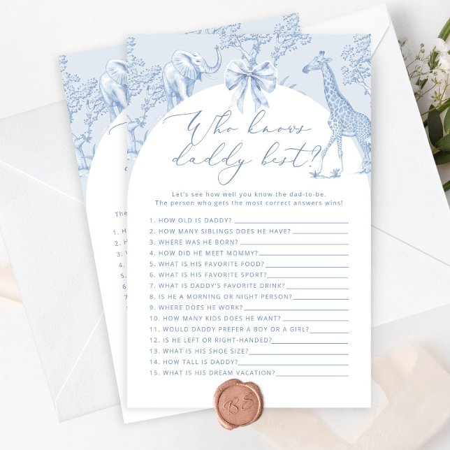 Toile Safari que sabe o melhor jogo de chá de fral (Criador carregado)