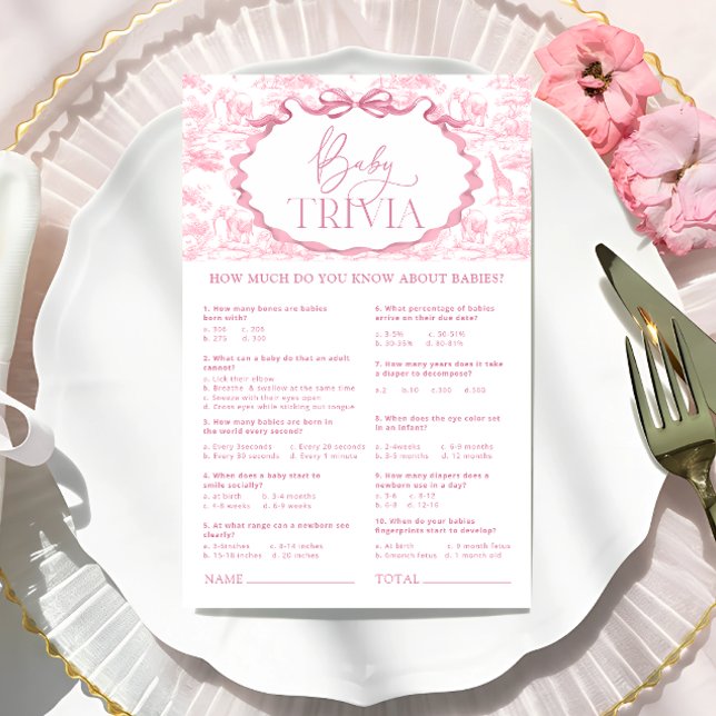 Toile Toile Safari Baby Trivia (Criador carregado)