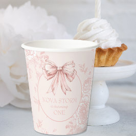 Toile Whimsy Festa de aniversário rosa personaliza