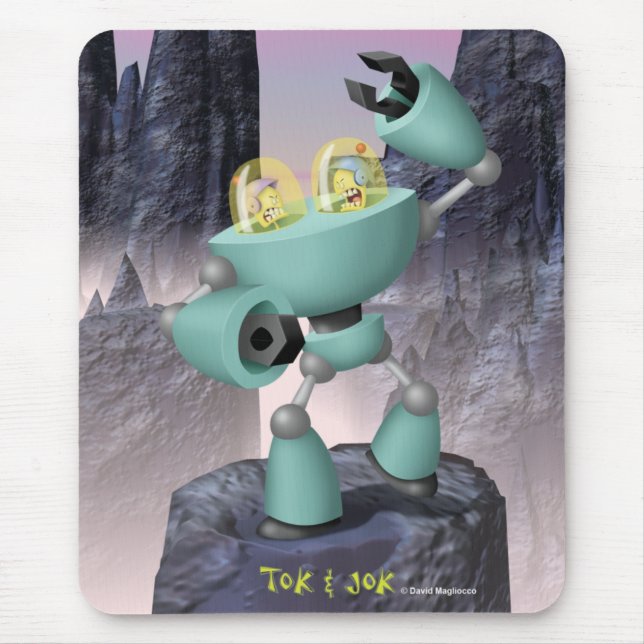 Tok & Jok TokBot vs JokBot Mousepad (Frente)