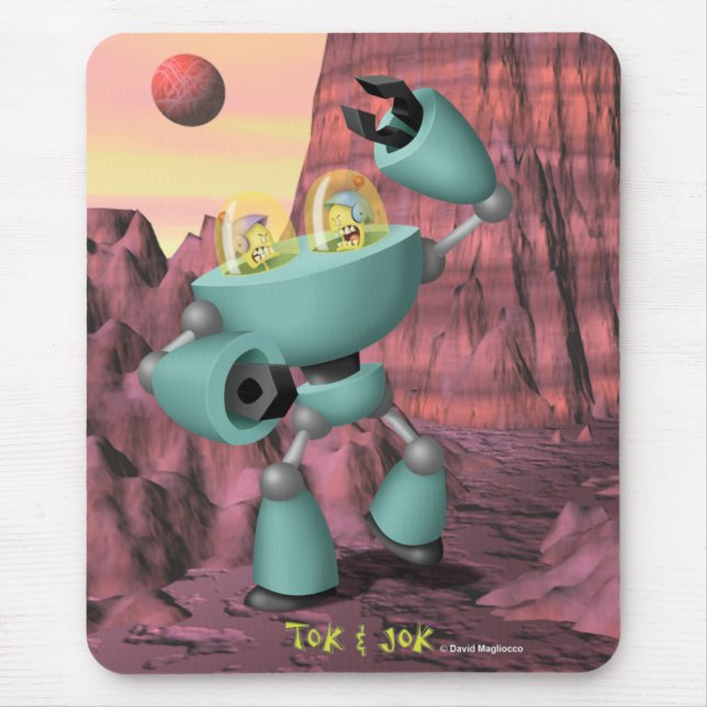 Tok & Jok TokBot vs JokBot Mousepad (Frente)