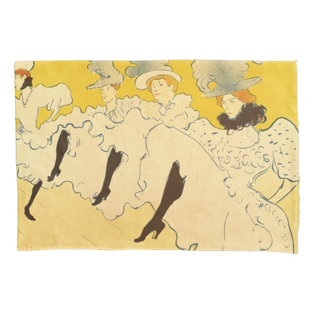 Tolouse-Lautrec Dancing Girls Yellow Poster Art (Frente)
